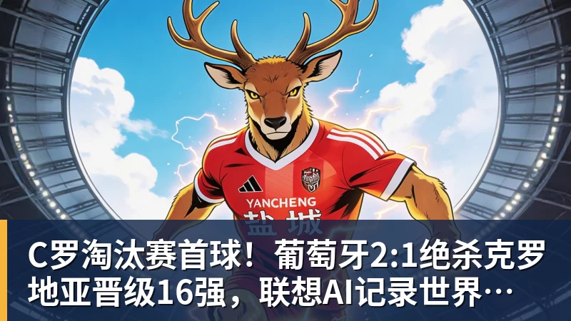C罗淘汰赛首球！葡萄牙2:1绝杀克罗地亚晋级16强，联想AI记录世界杯经典瞬间