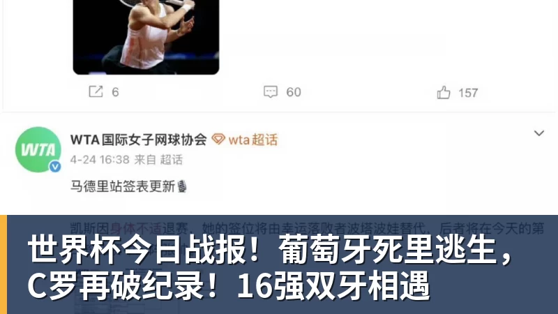 PG电子世界杯今日战报！葡萄牙死里逃生，C罗再破纪录！16强双牙相遇