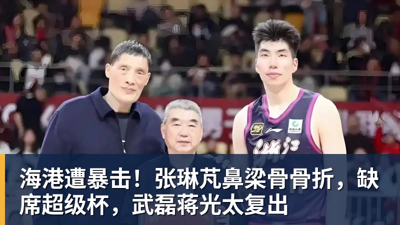PG电子海港遭暴击！张琳芃鼻梁骨骨折，缺席超级杯，武磊蒋光太复出