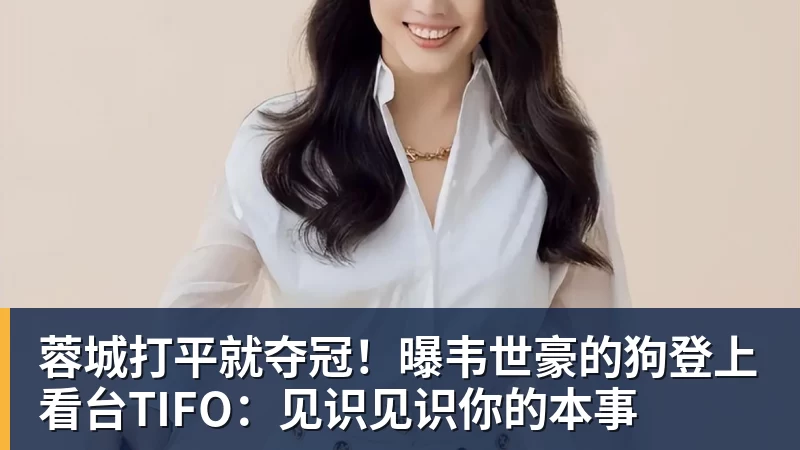 PG电子蓉城打平就夺冠！曝韦世豪的狗登上看台TIFO：见识见识你的本事